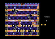 Mr. Do!'s Castle for Atari 8-bit - When unicorns fall in a gap they climb out.