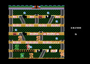 Mr. Do!'s Castle for Atari 8-bit - Here comes a speedy green unicorn!