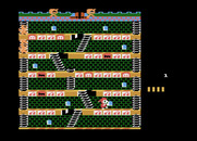 Mr. Do!'s Castle for Atari 8-bit - Game start; here come the unicorns!