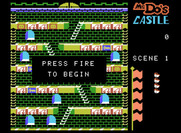 Mr. Do!'s Castle for ColecoVision - Starting screen.