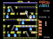 Mr. Do!'s Castle for ColecoVision - There's an E and an X unicorn; can you get them in time?