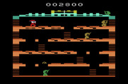 Mr. Do!'s Castle for Atari 2600 - Start of the second level.