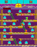 Mr. Do!'s Castle for Arcade - Scene 6 start.