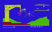 Super Hangman for Commodore VIC-20 - A few wrong guesses, the hangman starts to appear...