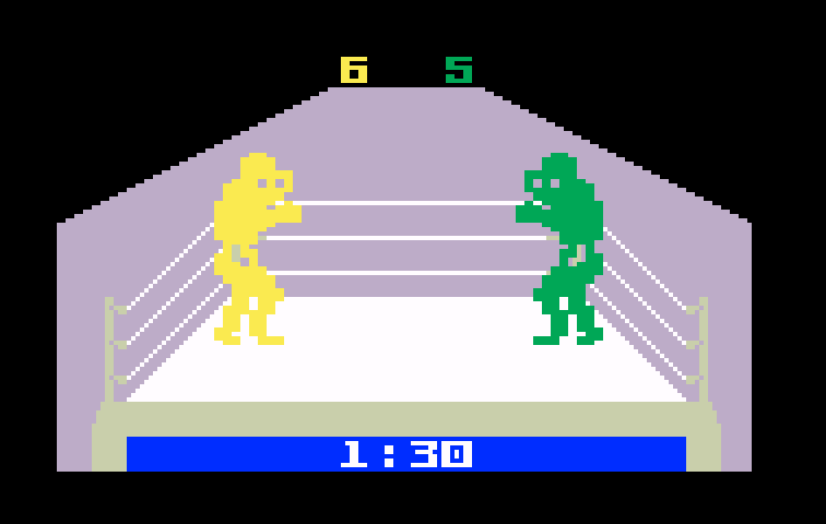 Boxing Intellivision Screenshot: Ready to start the fight?