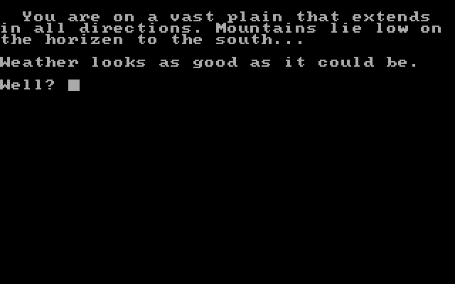 Space Games IBM PC/Compatibles Screenshot: Alien: Game start.