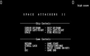 Space Games for IBM PC/Compatibles - Invaders: title screen / controls.