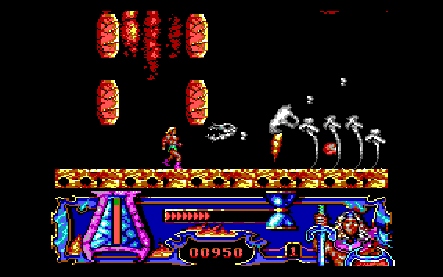 Satan IBM PC/Compatibles Screenshot: This skeleton is dangerous!
