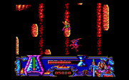 Satan for IBM PC/Compatibles - In some sections of the game you need to jump from pilar to pilar without falling...