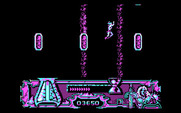 Satan for IBM PC/Compatibles - Leaping from pilar to pilar; don't fall!