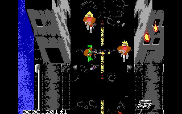 NY Warriors IBM PC/Compatibles Screenshot: Some paths are narrow...