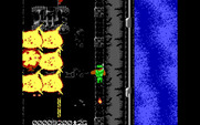 NY Warriors for IBM PC/Compatibles - End of level, attacking a very large tank!