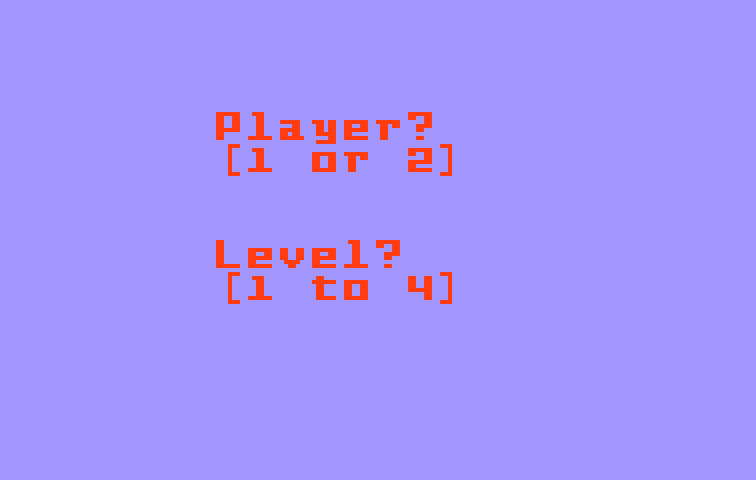 Lady Bug Intellivision Screenshot: How many players, and what skill level?