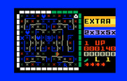 Lady Bug for Intellivision - Start of the first level.