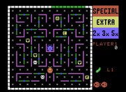 Lady Bug for ColecoVision - Start of the first maze.
