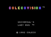 Lady Bug for ColecoVision - Title screen.