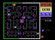 Lady Bug for ColecoVision - Each time the border makes a color cycle, another creature appears...