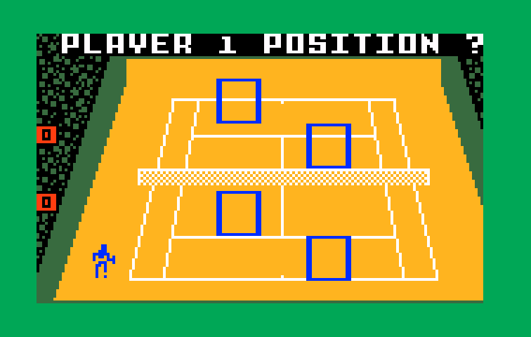 Championship Tennis Intellivision Screenshot: Setting up the next game...