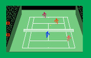Championship Tennis for Intellivision - Game of doubles at Wimbledon...