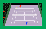 Championship Tennis for Intellivision - Game of singles in progress...