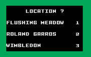 Championship Tennis for Intellivision - Choose a few game options...