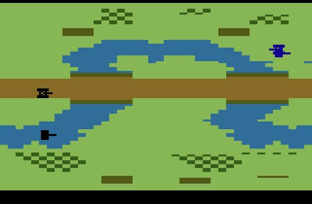 Armor Battle Atari 2600 Screenshot: Game start.