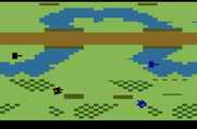 Armor Battle for Atari 2600 - There are a variety of different landscapes to fight in...