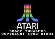 Space Invaders for Atari 5200 - Title screen.