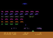 Space Invaders for Atari 5200 - As the game progresses, the invaders start lower and lower...