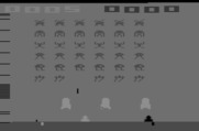 Space Invaders for Atari 2600 - Starting a two player game.