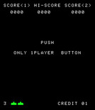 Space Invaders for Arcade - Ready to start a 1 player game?