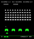 Space Invaders for Arcade - Game start.