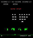 Space Invaders for Arcade - Game over.