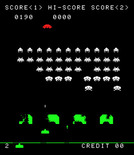 Space Invaders for Arcade - Shoot the saucer for bonus points.