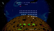 Space Invaders for Arcade - Shoot the saucer at the top of the screen for bonus points.