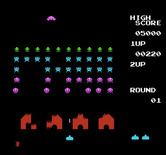 Space Invaders for NES / Famicom - Try to shoot the saucer for extra points!