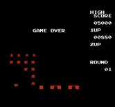 Space Invaders for NES / Famicom - Game over.