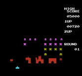 Space Invaders for NES / Famicom - The fewer invaders there are, the faster they move!