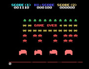 Space Invaders for Sega SG-1000 - Game over.