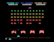 Space Invaders for Sega SG-1000 - Shoot the saucer...if you can!...for bonus points.