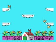 Hen Pecked for TI-99/4A - Standing on the hen house, ready to start...