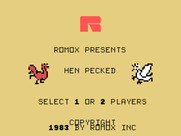 Hen Pecked for TI-99/4A - Title screen.
