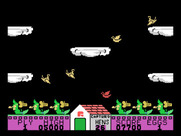 Hen Pecked for TI-99/4A - Fly above enemy hens to win in battle...