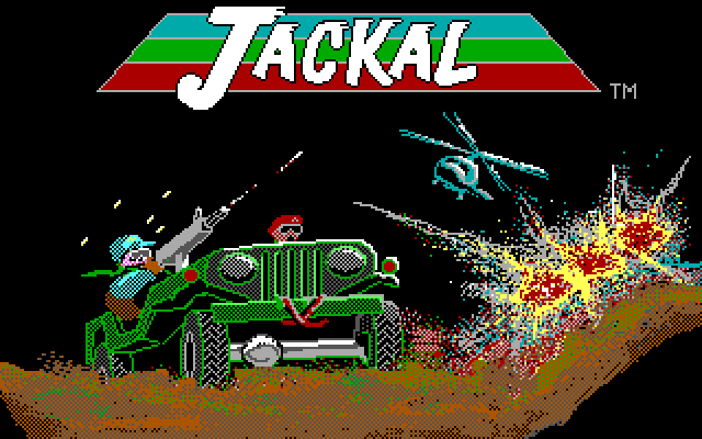 Jackal IBM PC/Compatibles Screenshot: Title screen.