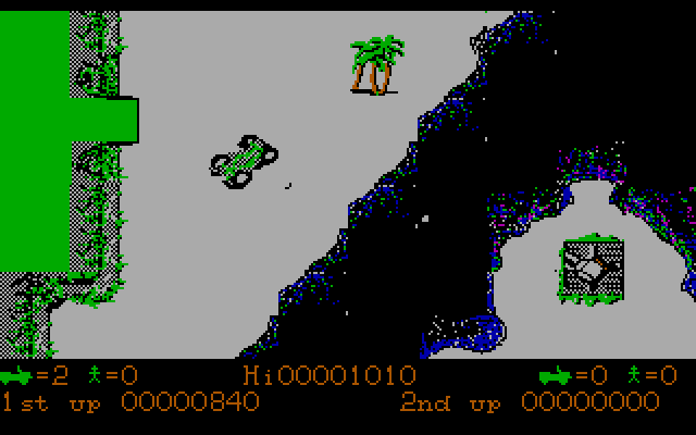 Jackal IBM PC/Compatibles Screenshot: I've been hit!