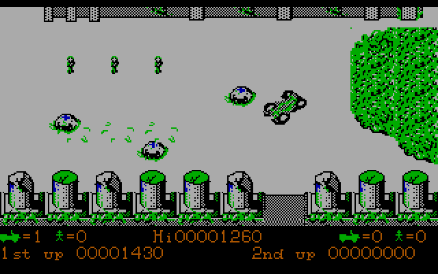 Jackal IBM PC/Compatibles Screenshot: I've been hit!