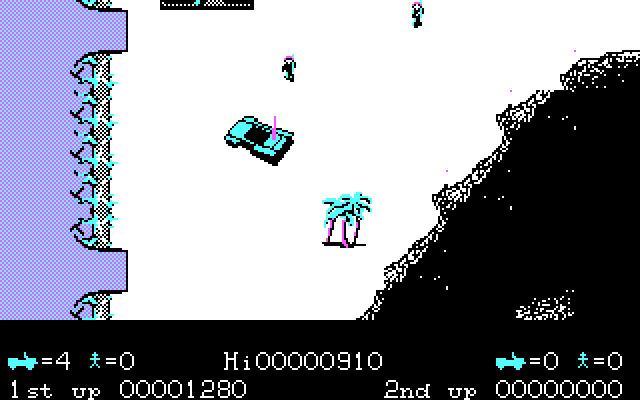 Jackal IBM PC/Compatibles Screenshot: Soldiers closing in fast!
