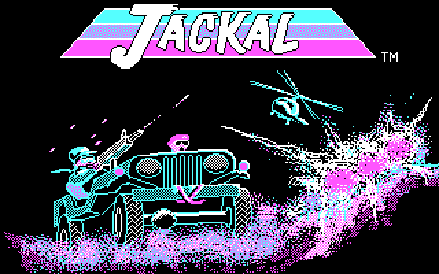 Jackal IBM PC/Compatibles Screenshot: Title screen.