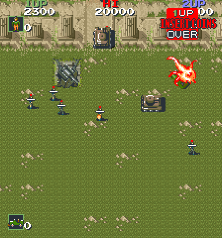 Jackal Arcade Screenshot: I'm hit again...