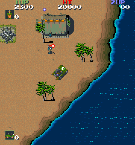 Jackal Arcade Screenshot: Under attack again...